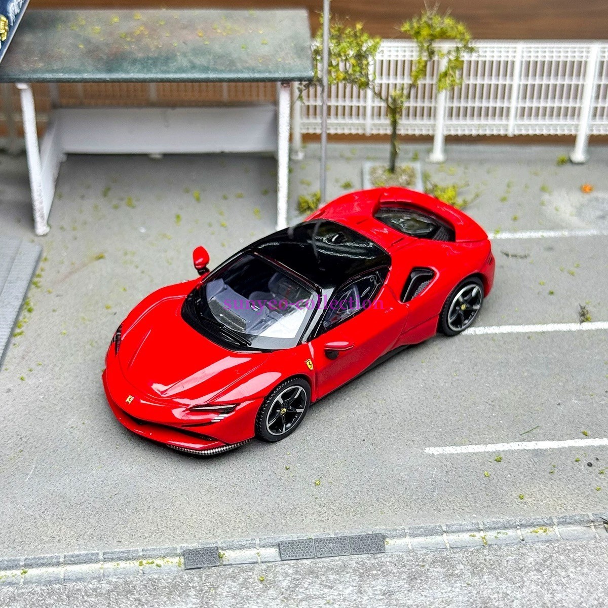 SF90 Rosso Corsa Red Alloy Model – 1:64 Scale Diecast Metal Display Car