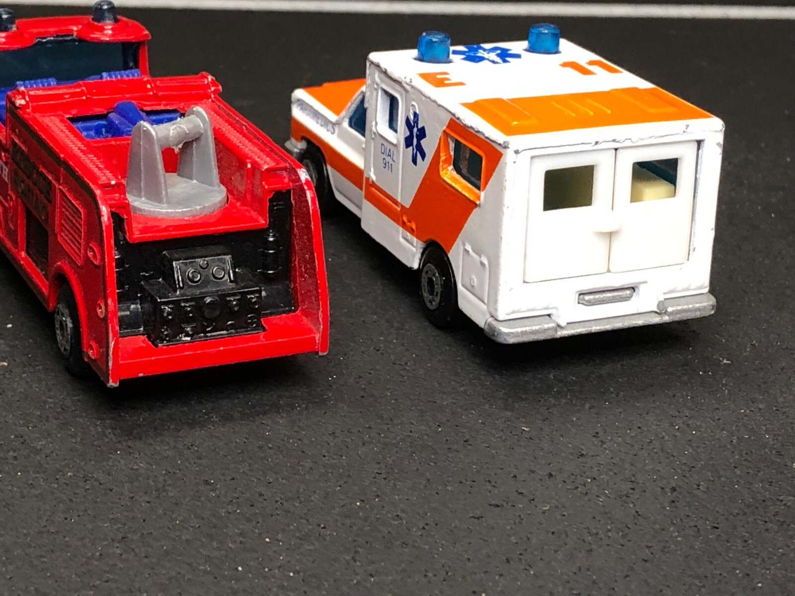 6 VTG Matchbox 1:63 1:69 POLICE/FIRE RESCUE CARS Camaro Z-28 FORD LTD AS-IS