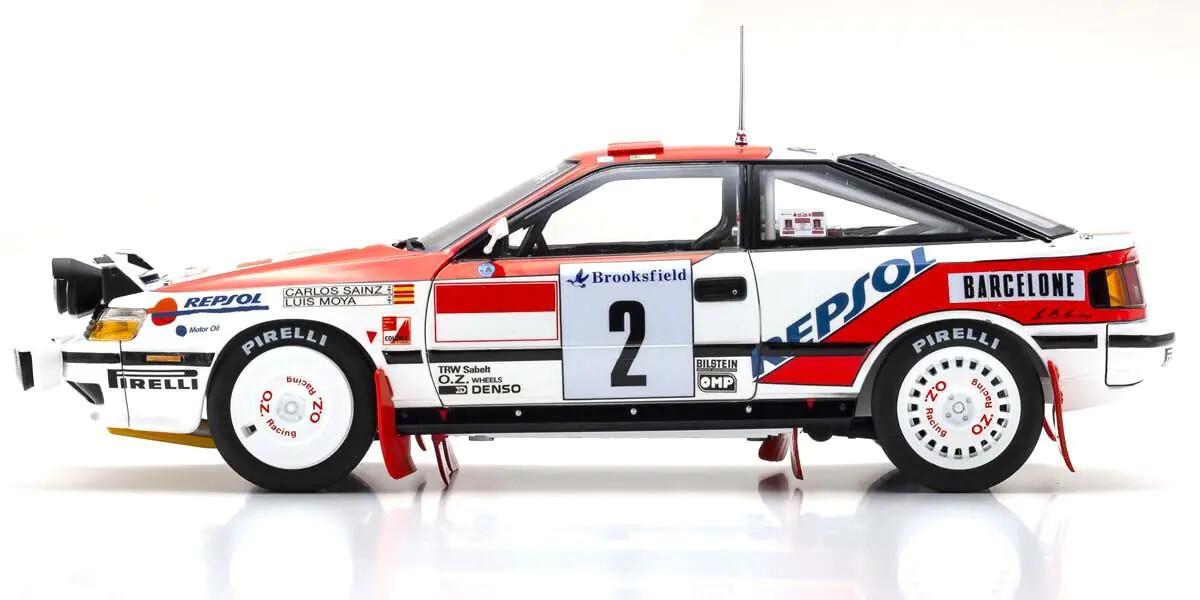 KYOSHO 1:18-scale Toyota Celica GT-FOUR (ST165) 1991 Monte Carlo #2 – 08961B