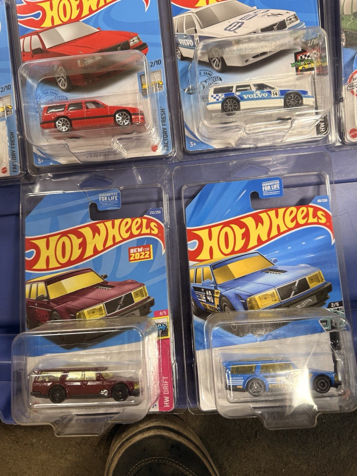 Hot Wheels Volvo Lot Of 6 In Protective Case