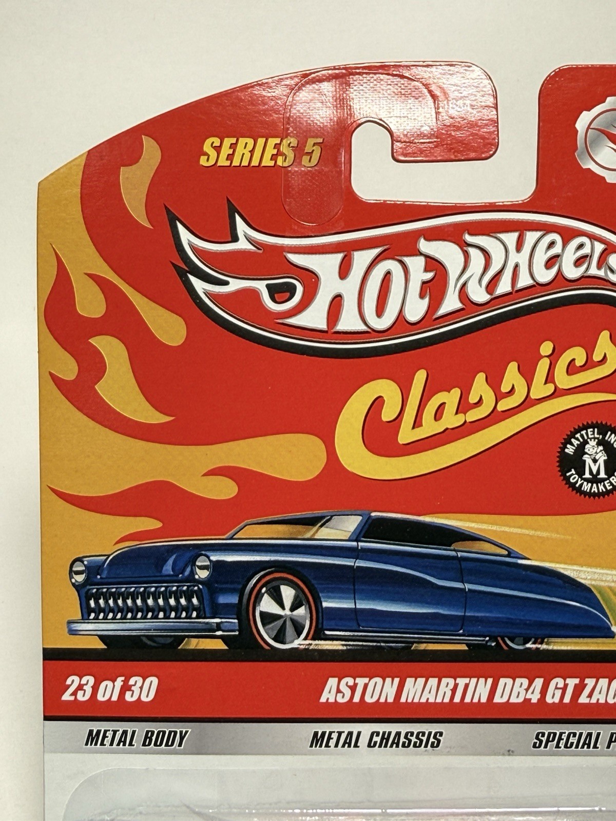 Hot Wheels Classics Series 5 – Aston Martin DB4 GT Zagato, Red w/Lace Wheels
