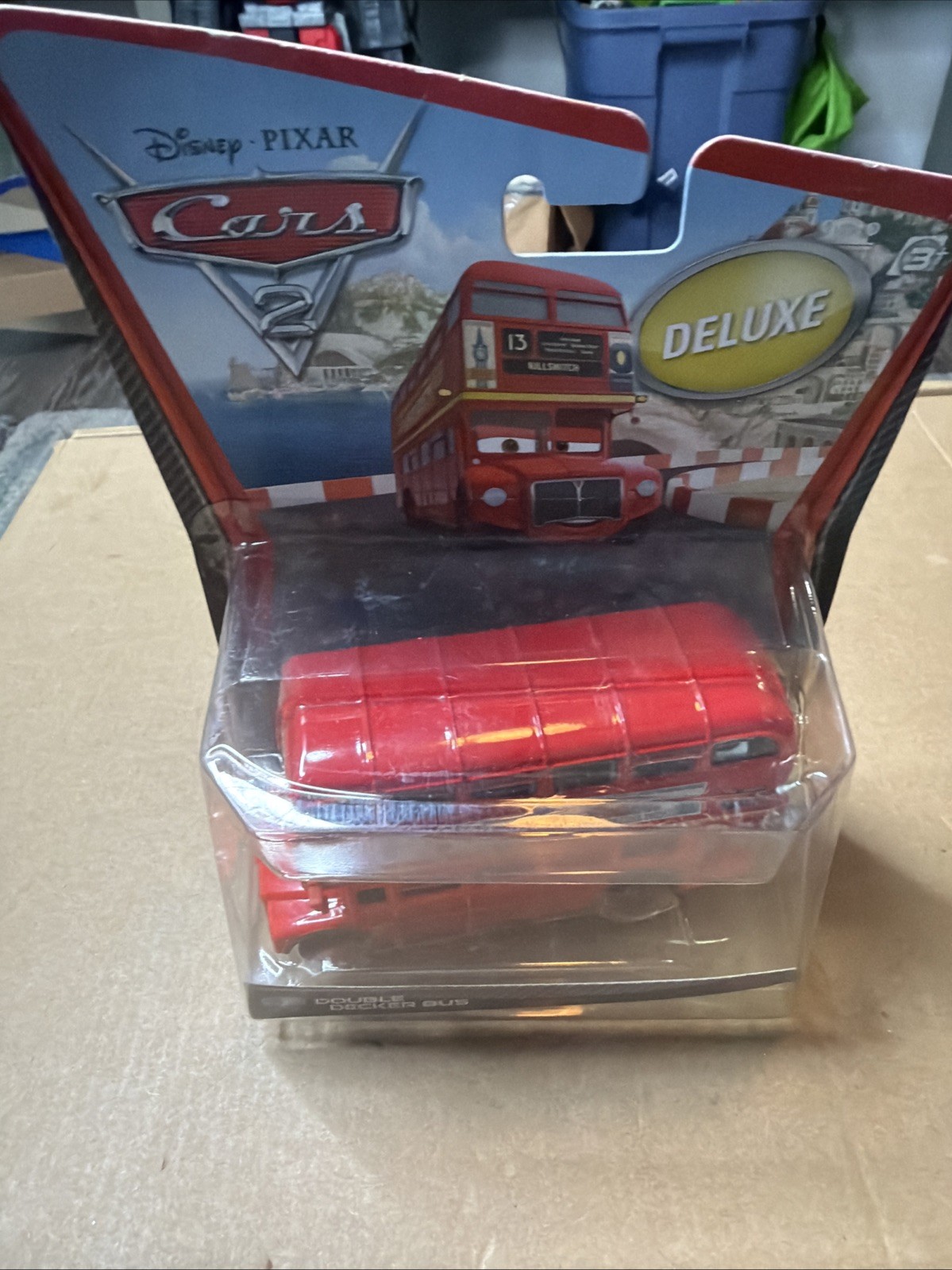 Disney Pixar Cars 2 Deluxe Double Decker Bus Mattel NEW 2010 RARE SEALED