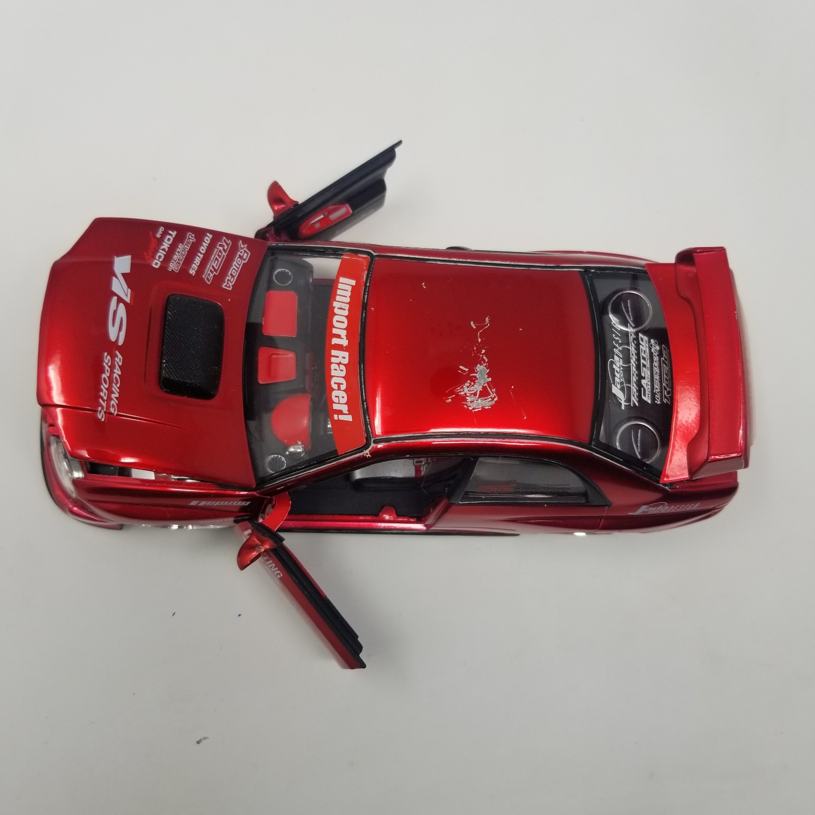 Jada Toys Import Racer 1:24 Scale Red Subaru Impreza WRX STi