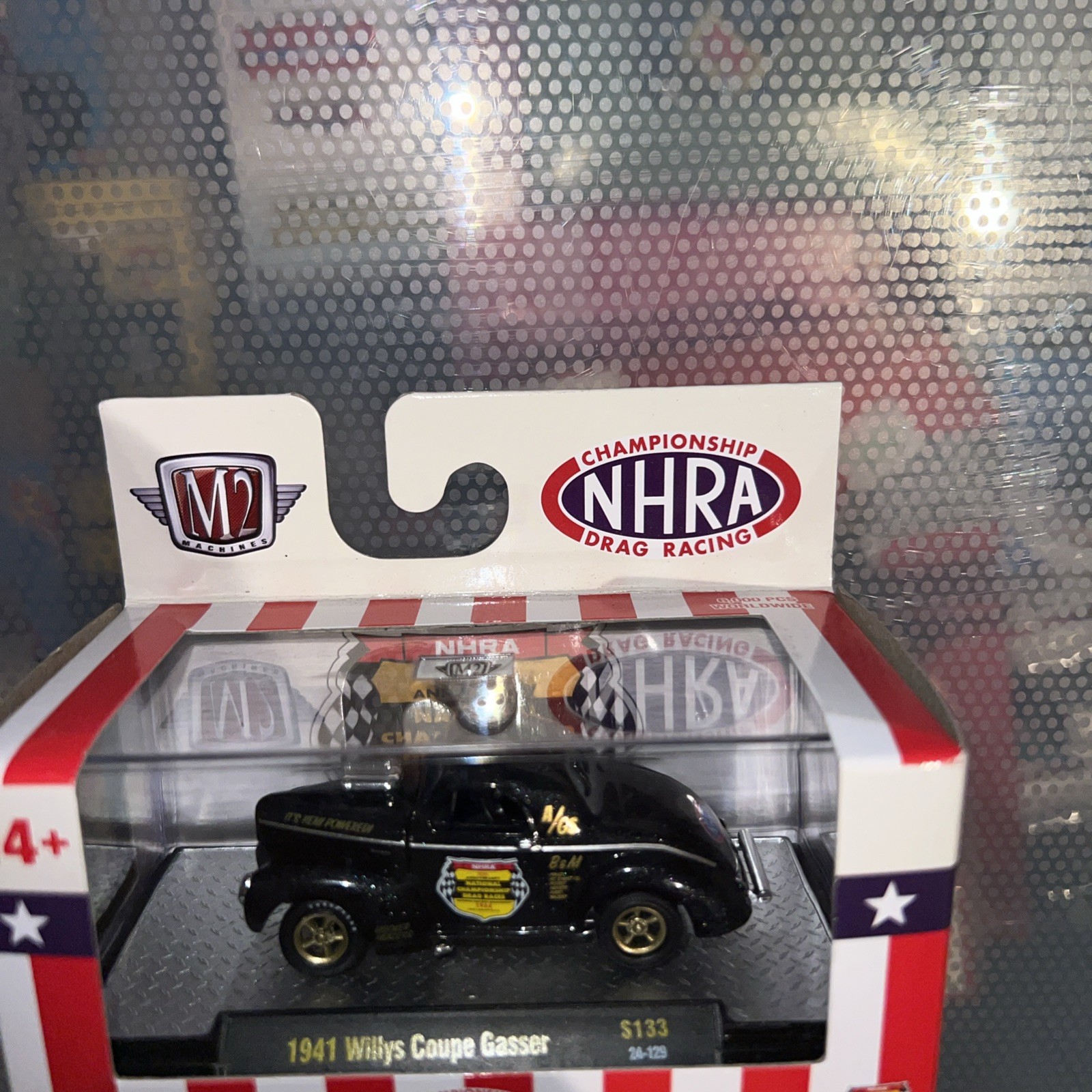 M2 Machines 1941 Willys Coupe Gasser S133 24-129 NHRA