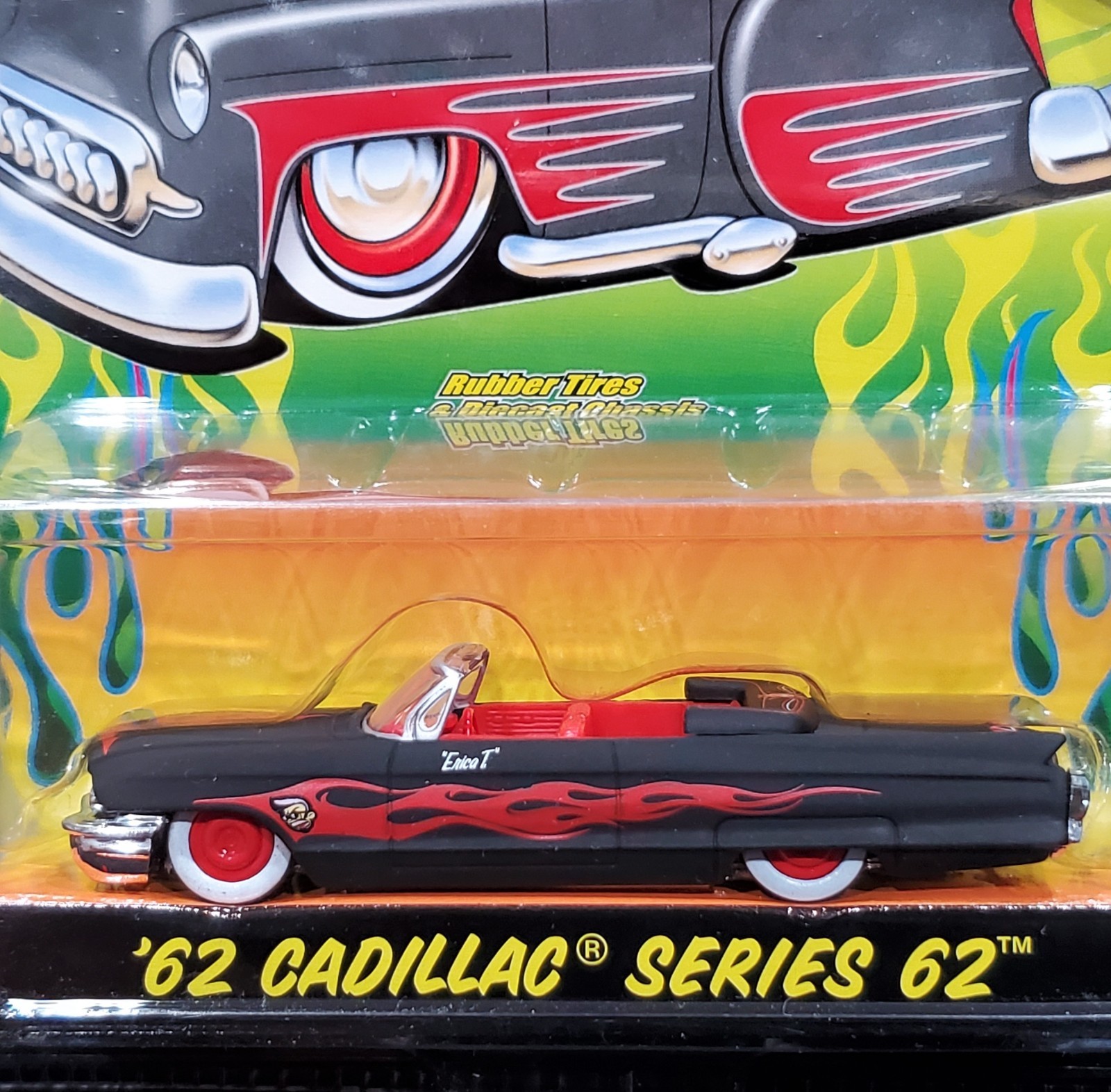 Jada 62 1962 Cadillac Series 62 Convertible Road Rats Rat Rod Hot Rod Car Blk