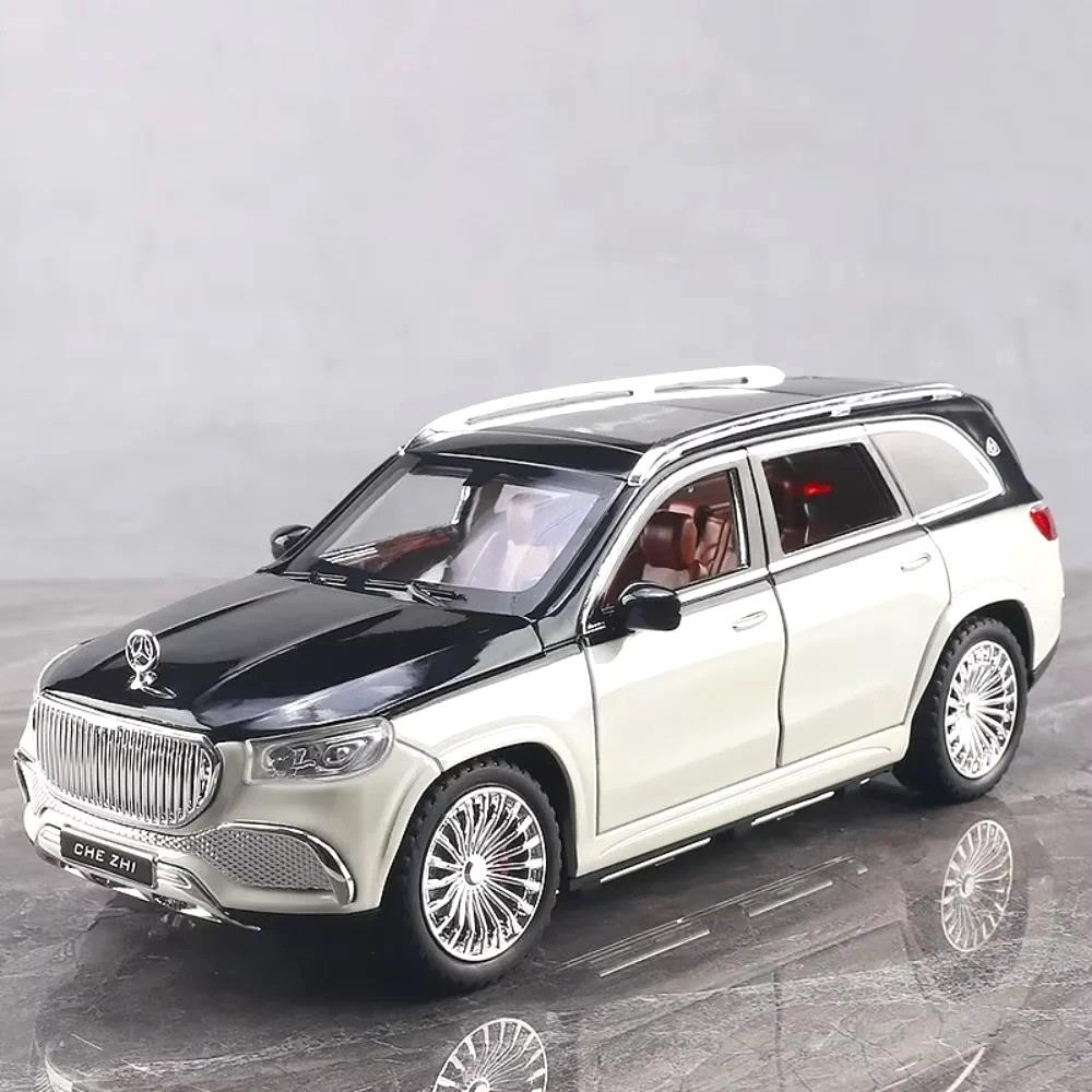NEW 1:24 MERCEDES GLS600 Maybach Alloy Diecast Luxury Car Model Sound/Light Gift