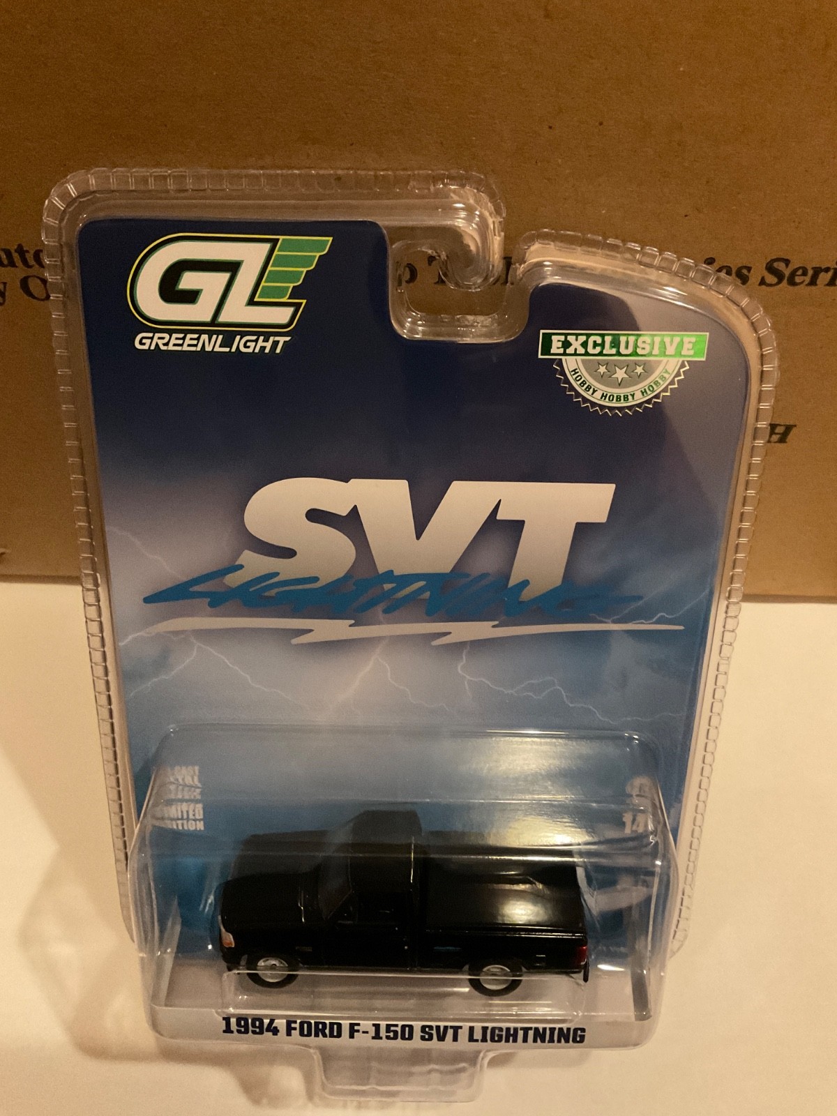 Greenlight Hobby Exclusive 1994 Ford F-150 SVT Lightning. Black