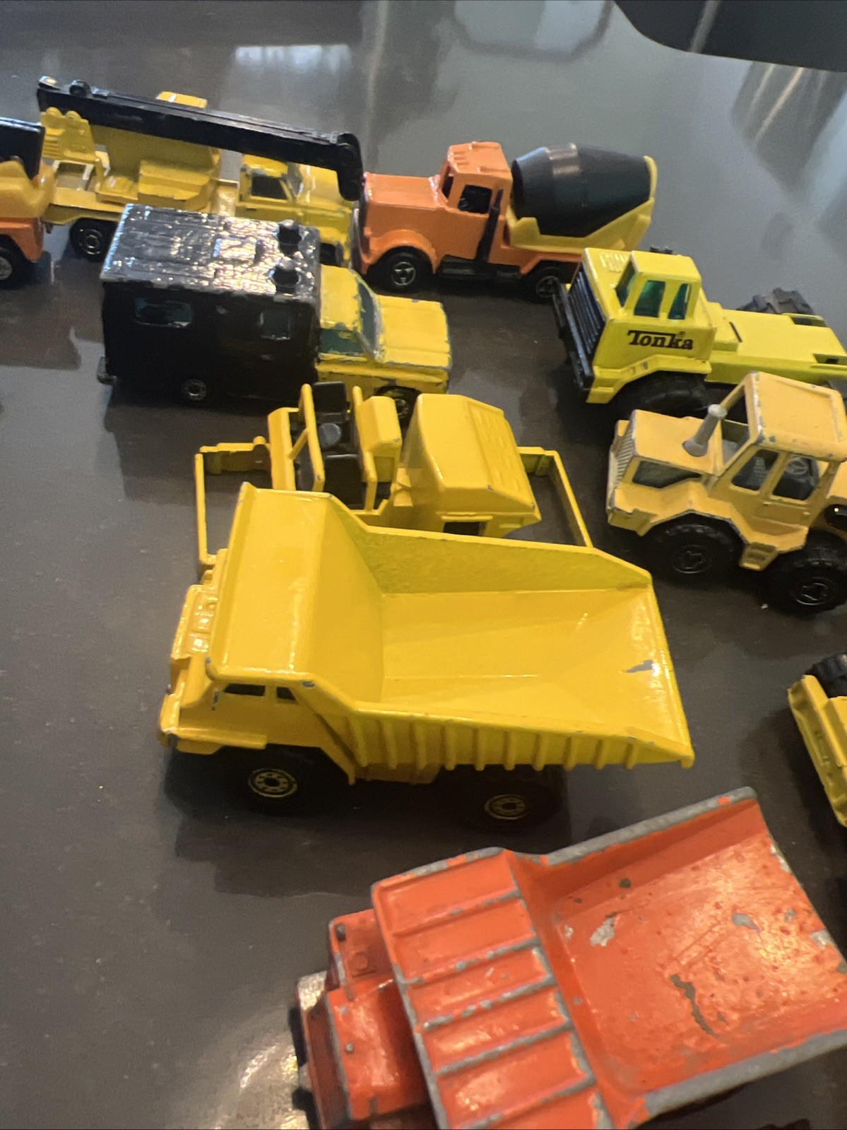 Lot Of Construction Diecast & Plastic Mixed Brands And Models See Description