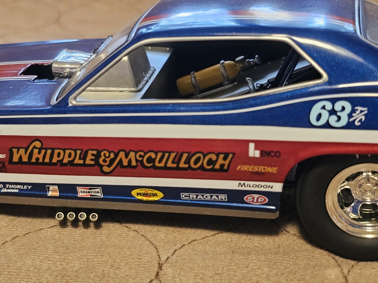 1320 THE FLOPPERS 1971 PLYMOUTH CUDA “WHIPPLE & McCULLOCH” w/hero card