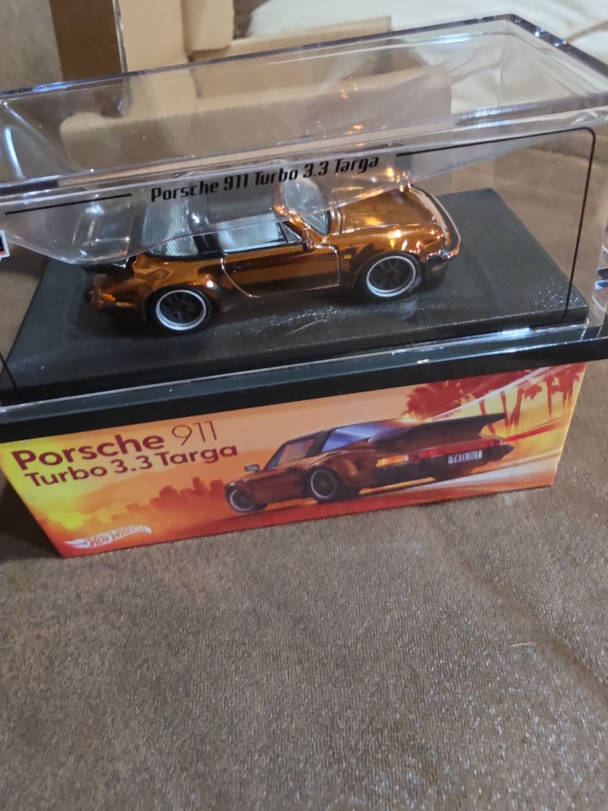 Hot Wheels RLC Exclusive 1988 Porsche 911 Targa Turbo Bronze JJY65 Ships ASAP