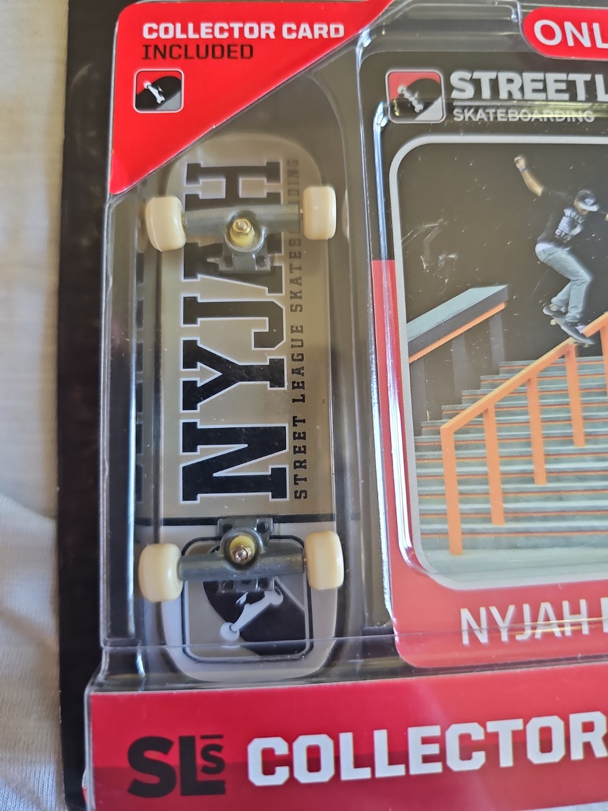 Street League Skateboarding NYJAH HUSTON Tan Board Black Letters GREAT PACKAGE