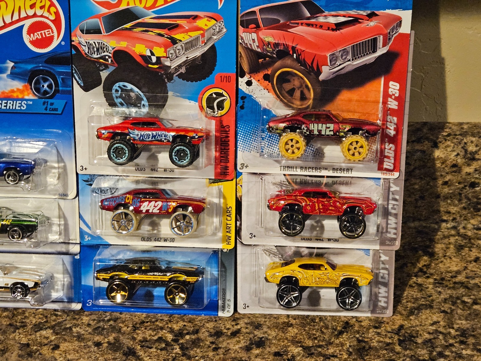 Hot Wheels Lot of 13 Olds 442 W-30 Variation Oldsmobile Cutlass Hi-Rakers Blue