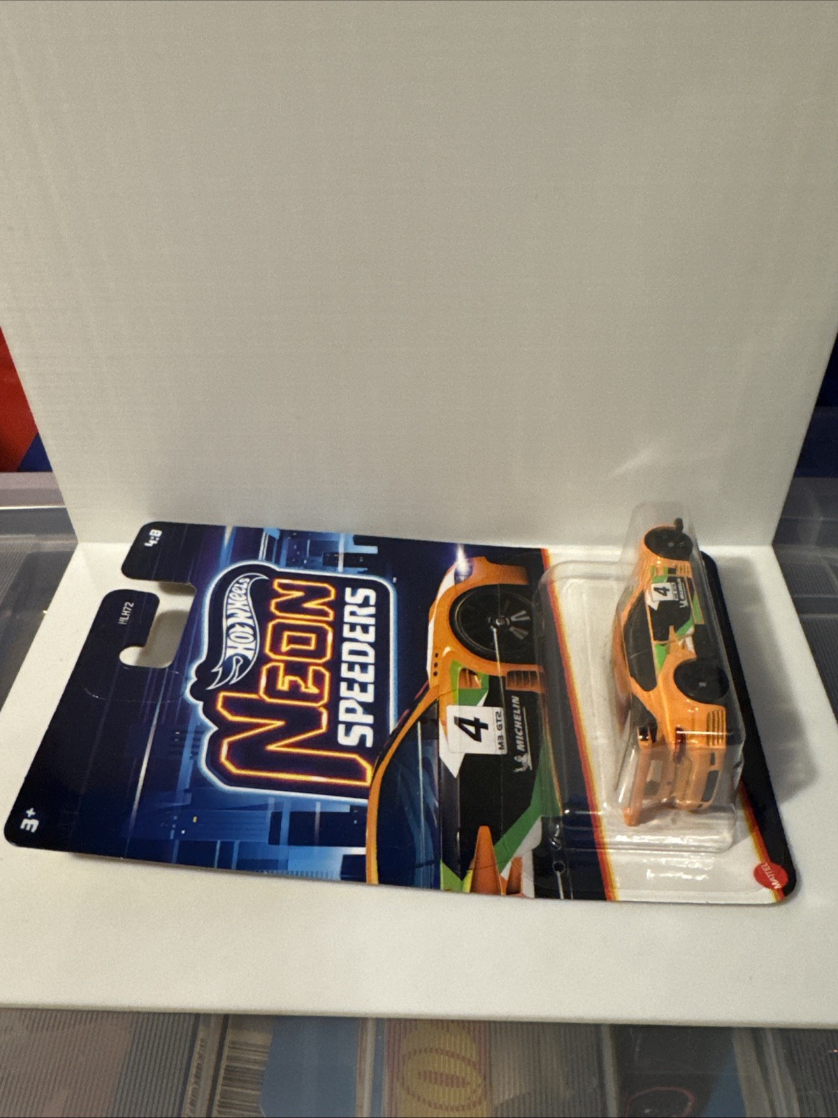 Hot Wheels 1/64 Scale Diecast #4/8 Neon Speeders Orange BMW M3 GT2