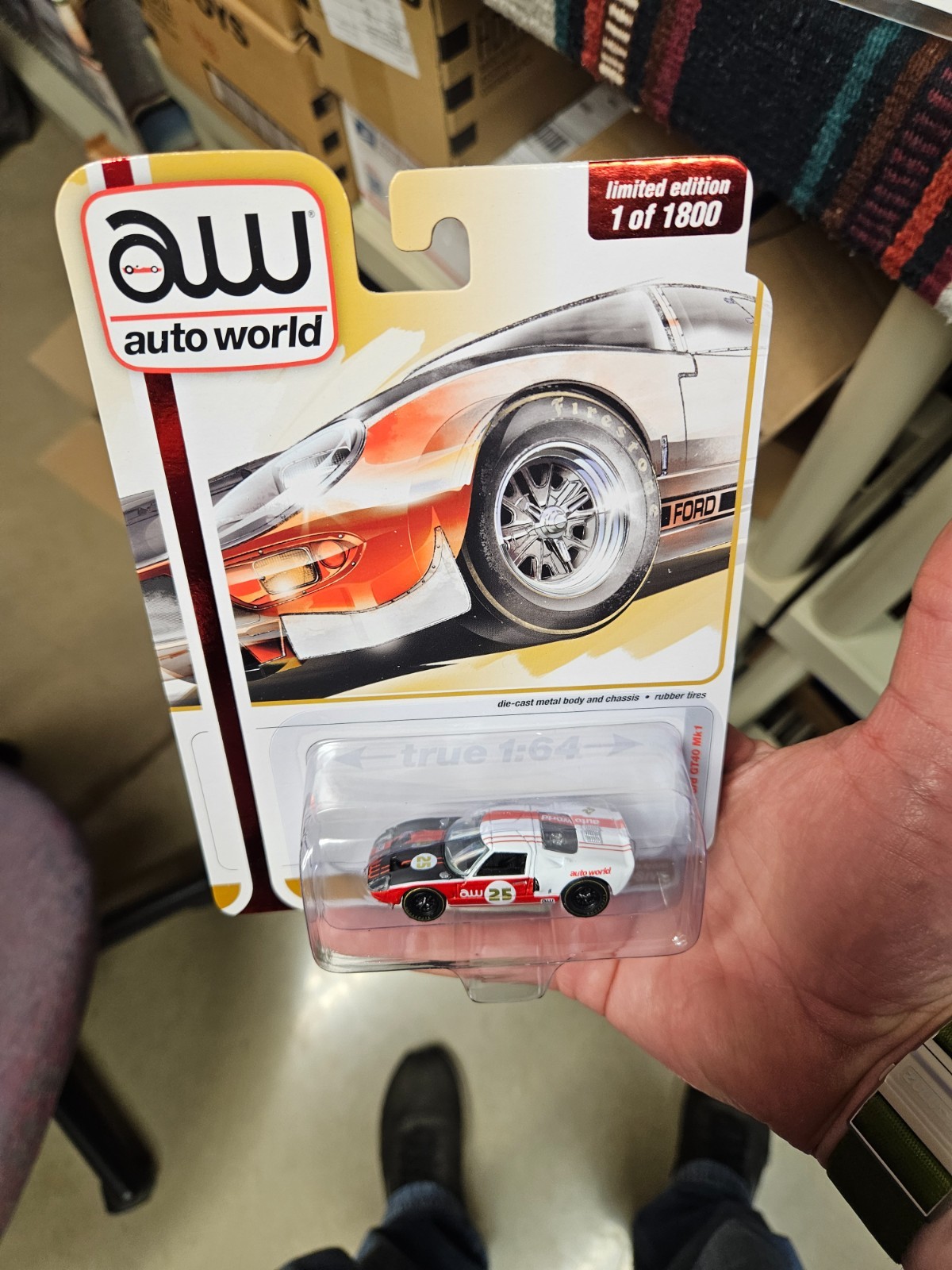 Auto World 1965 Ford GT40 Mk1 (Auto World Store Exclusive) Low Price!!!!