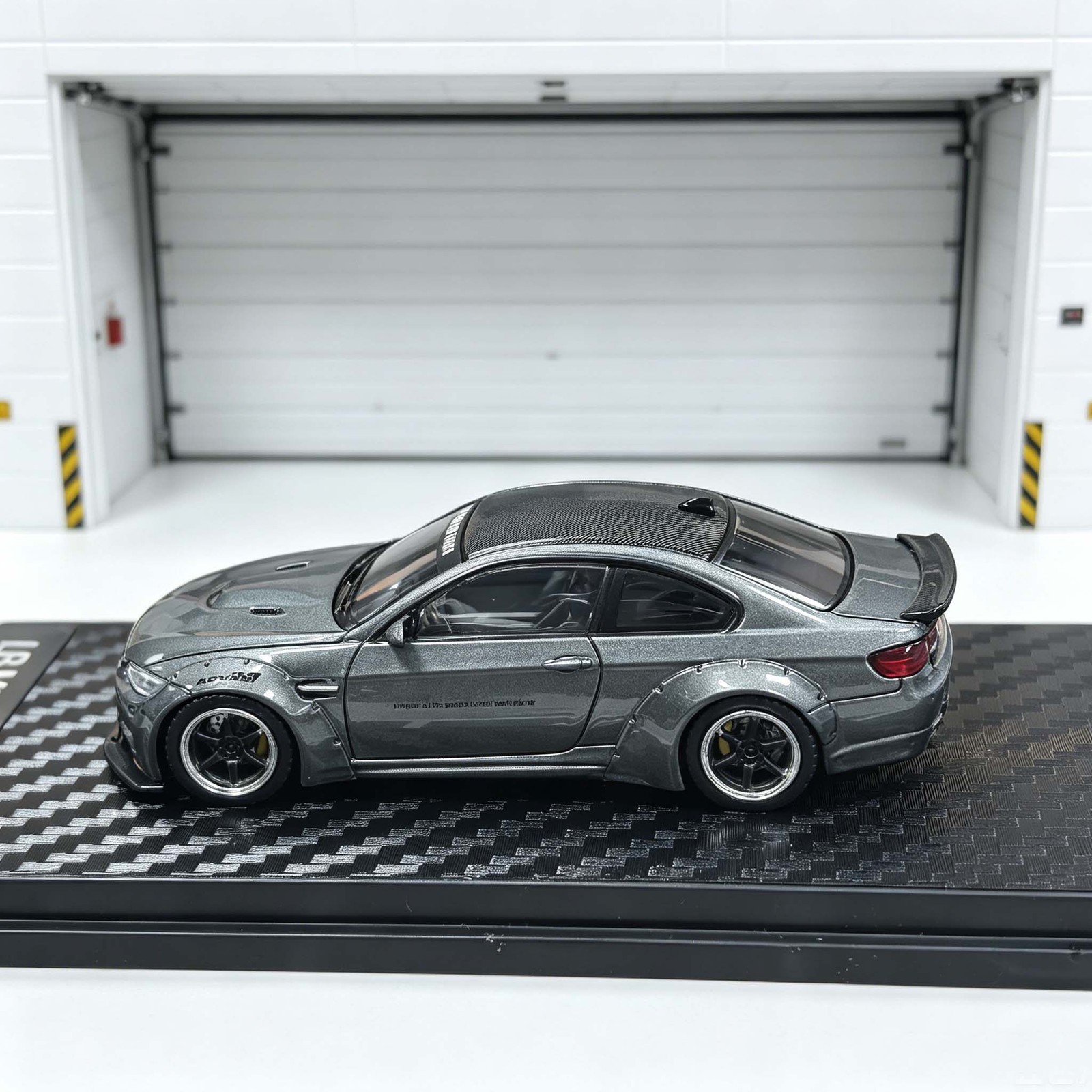 1/64 LB M3 E92 Limited Edition Gray Alloy Diecast Car Model Collectible