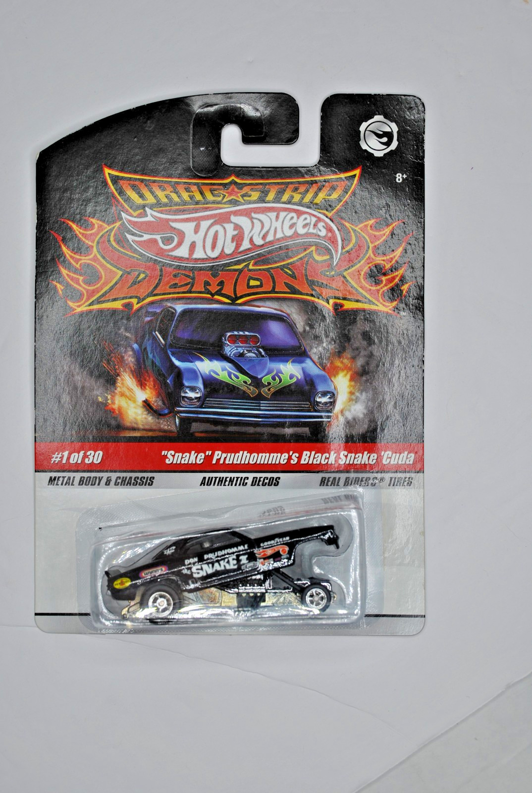 Hot Wheels Dragstrip Demons Lot of 2 Snake Prudhommes and Lil Nate Plymouth Cuda