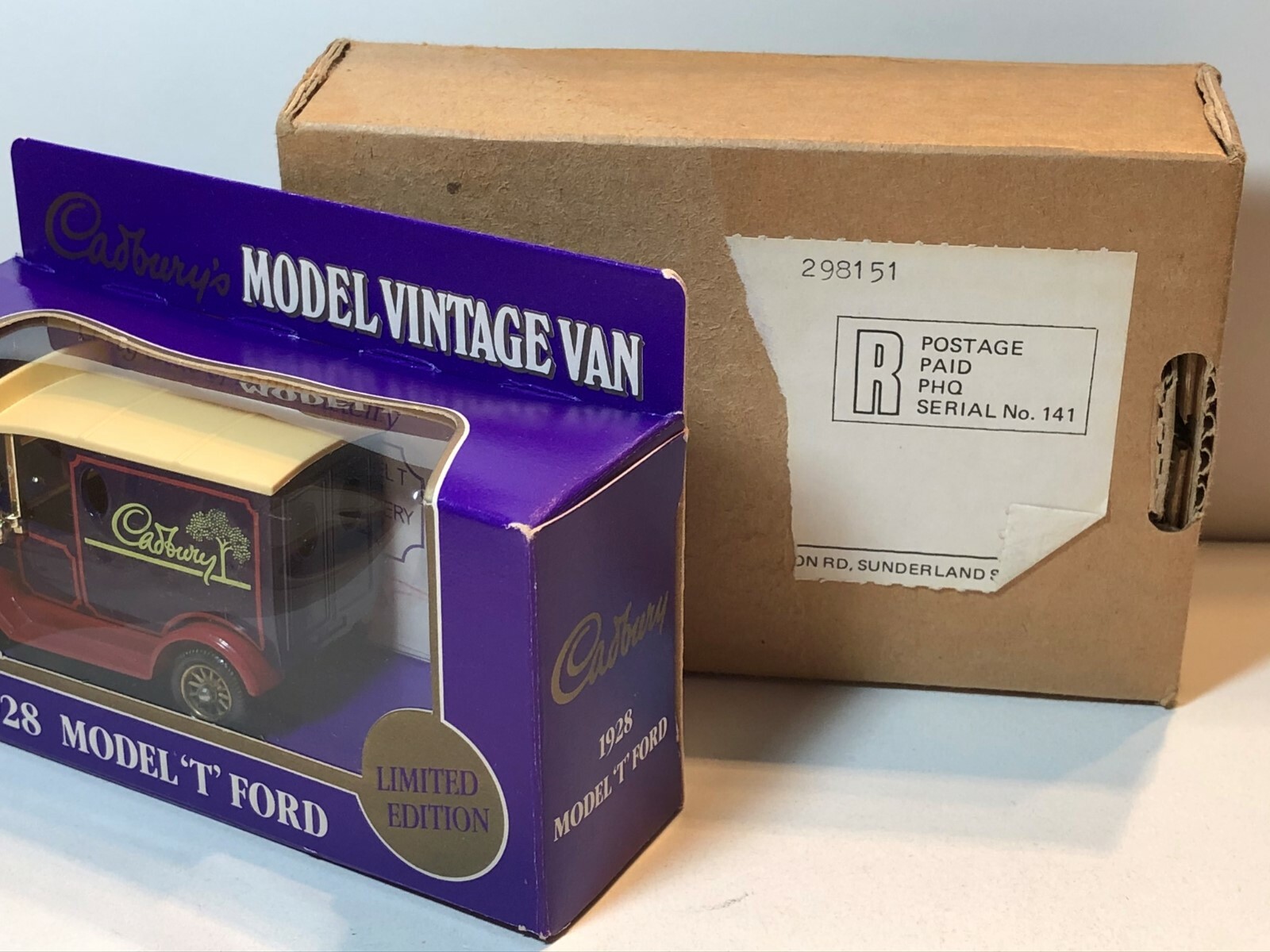 LLEDO DAYS GONE CADBURY 1928 MODEL T FORD VAN UNITED KINGDOM MAIL-IN PROMOTION