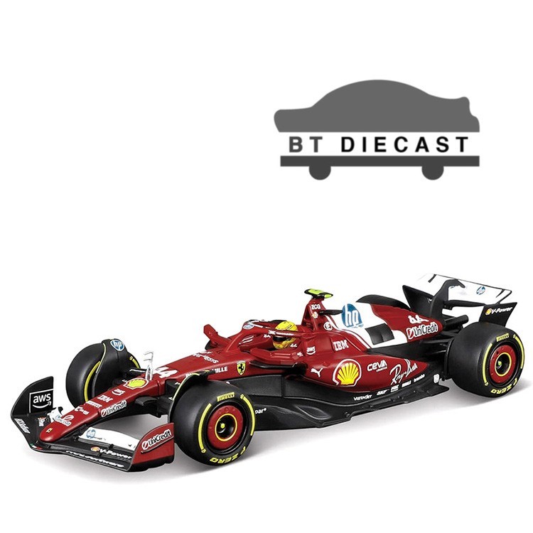 BBURAGO FORMULA F 1 2025 FERRARI SF-25 1/43 w/ CASE #44 LEWIS HAMILTON 36852 LH