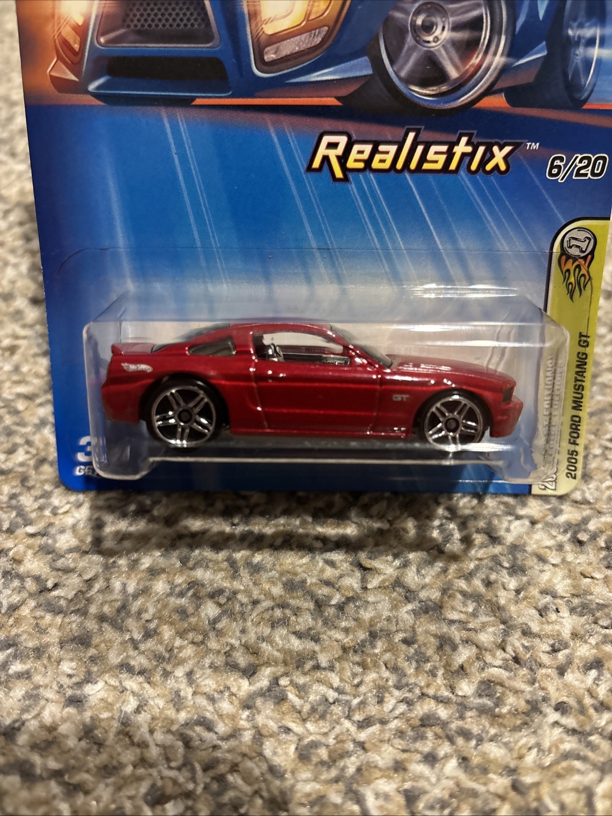 2005 Hot Wheels First Editions Realistix 6/20 2005 Ford Mustang GT Red Body Pr5