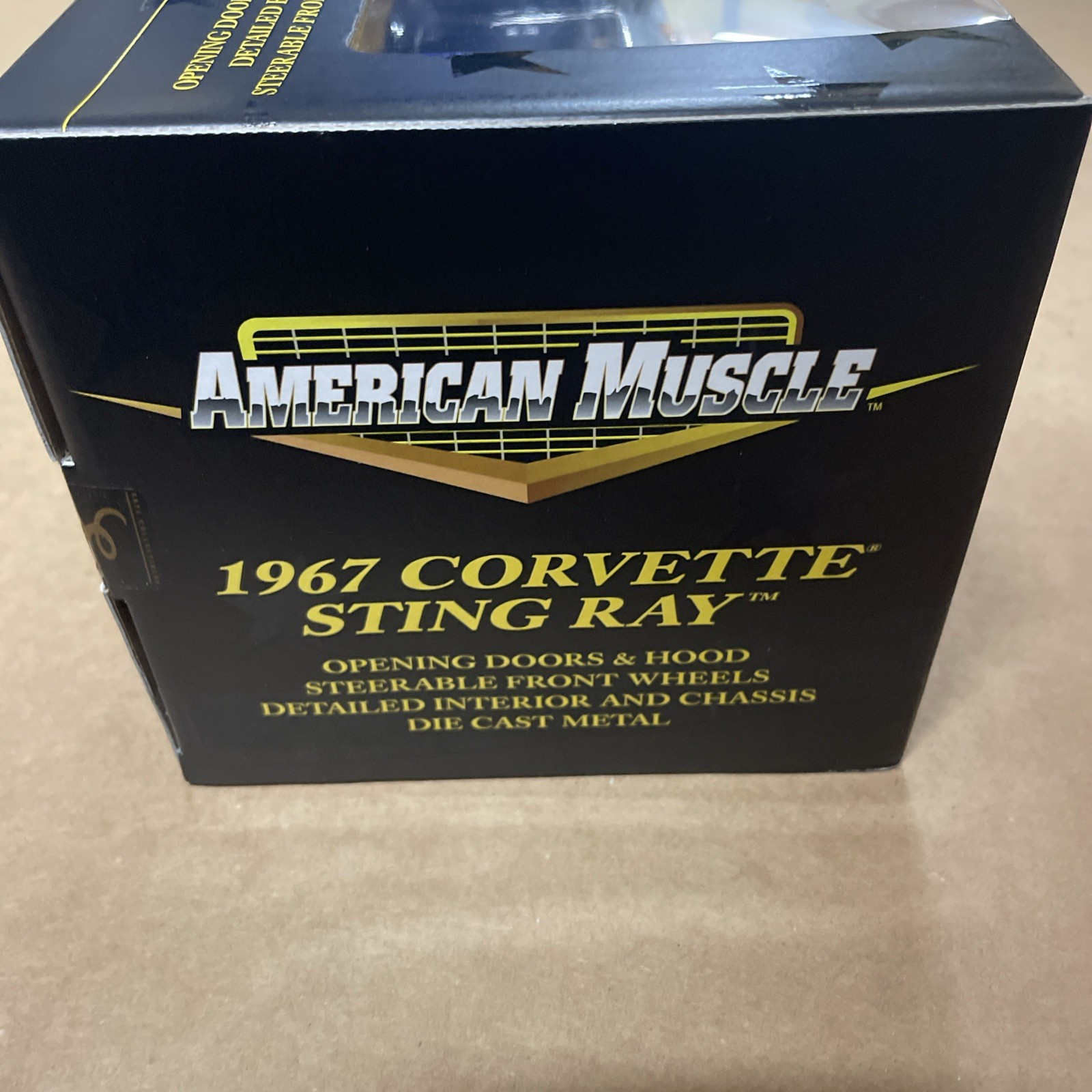 VINTAGE ERTL AMERICAN MUSCLE 1967 CORVETTE STING RAY LIMITED EDITION BLACK ⚫️