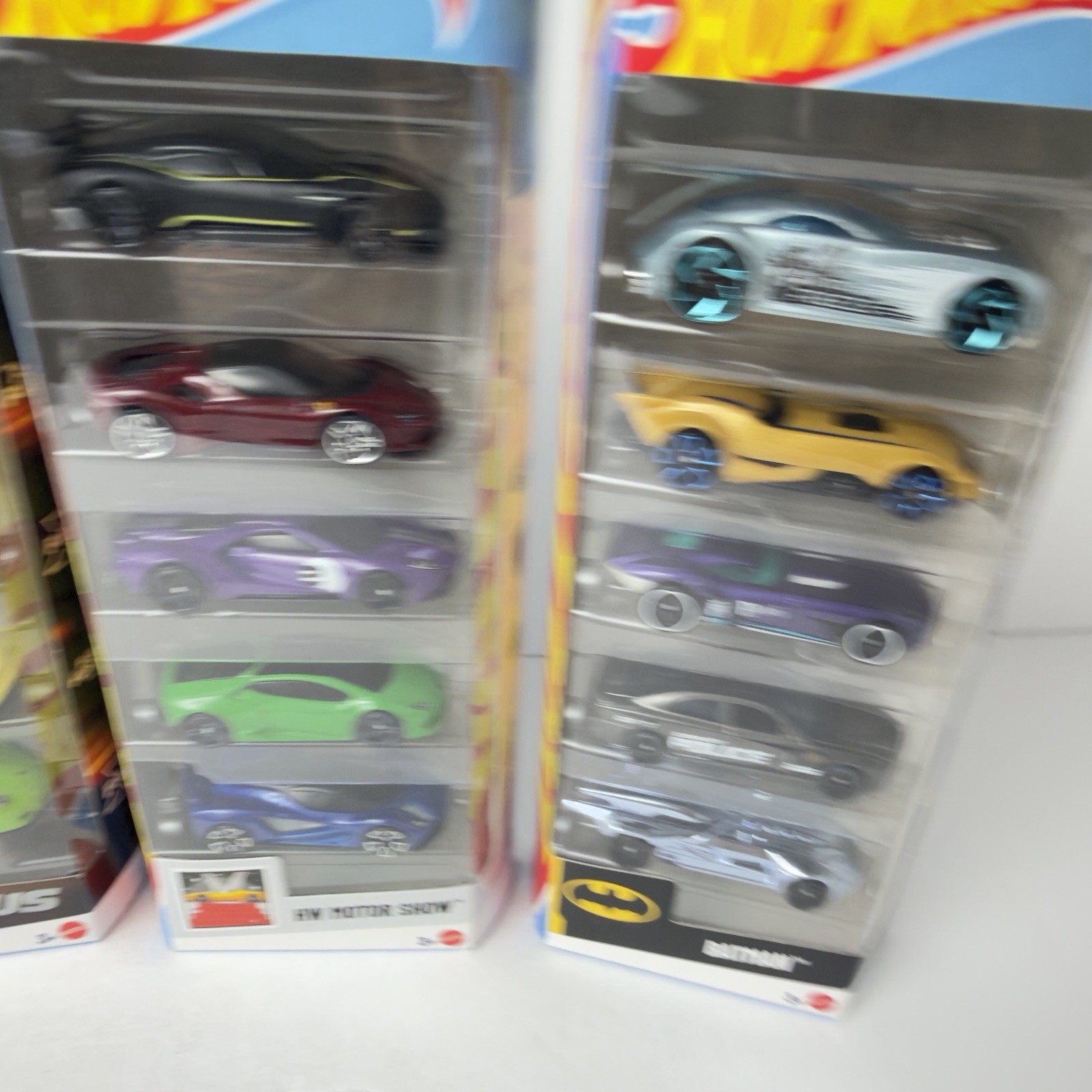 Hot Wheel 5 Pack lot Of 4, Batman, HW Motor Show, Fast & Furious