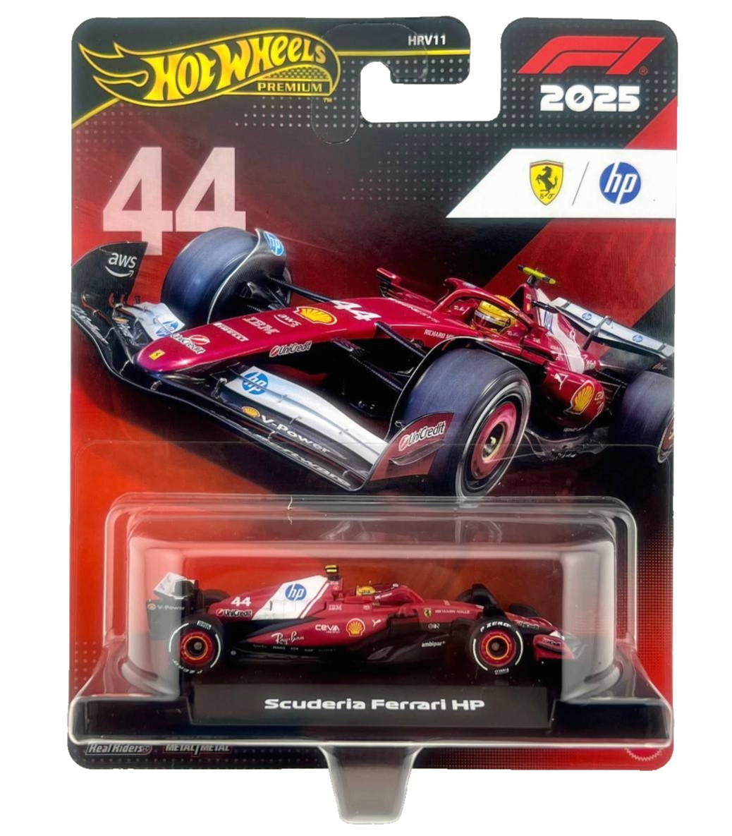Hot Wheels Premium F1 Scuderia Ferrari HP Lewis Hamilton 44 2025