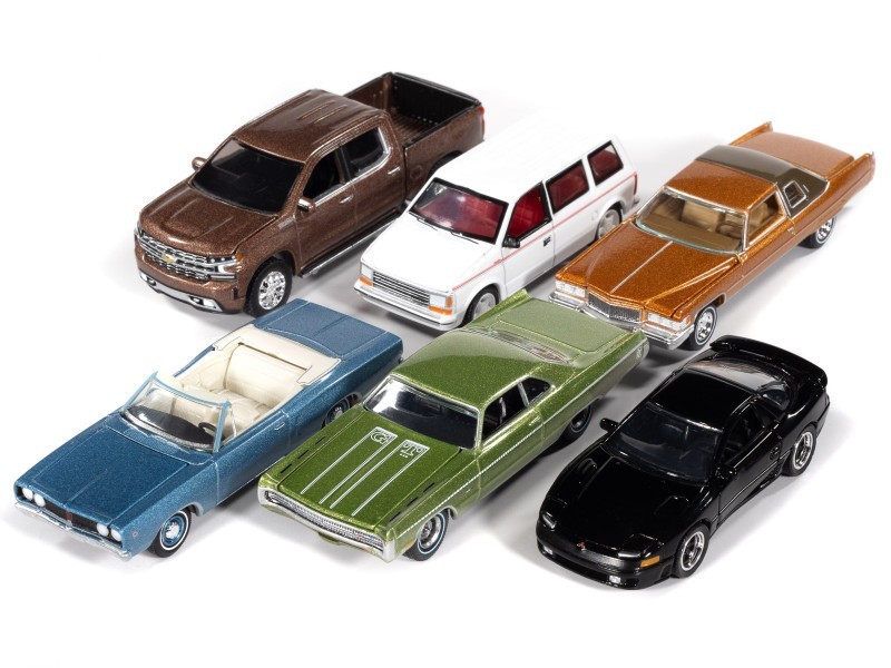 AUTO WORLD PREMIUM 2026 RELEASE 1, 6 PC SET A 1/64 DIECAST BY AUTO WORLD 64532 A