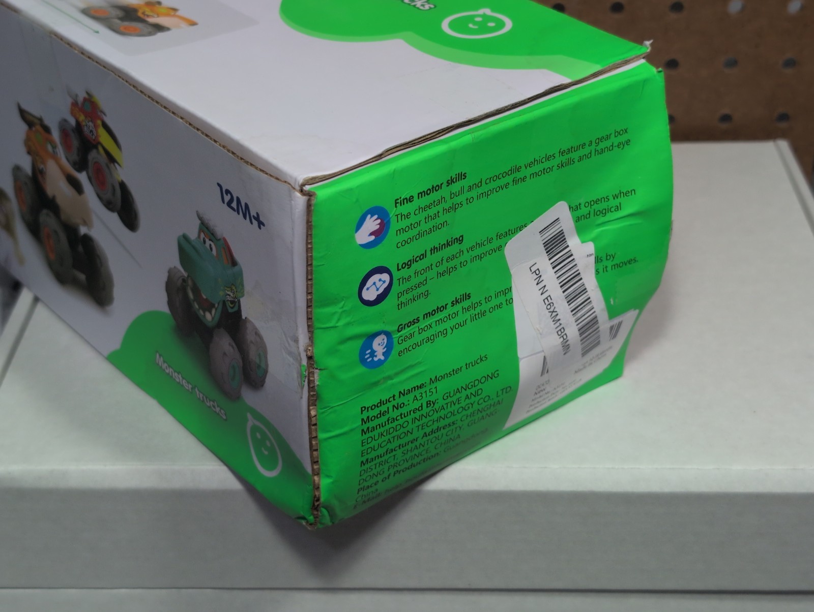 Monster Trucks Toys Gifts, for 1 2 3 Yr Old, Kids Fun, DMG Box/New Inside,