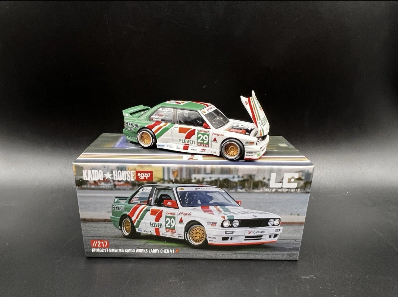 Kaido House x Mini GT BMW M3 Kaido Works Larry Chen V1 Seven-Eleven *UNSEALED*