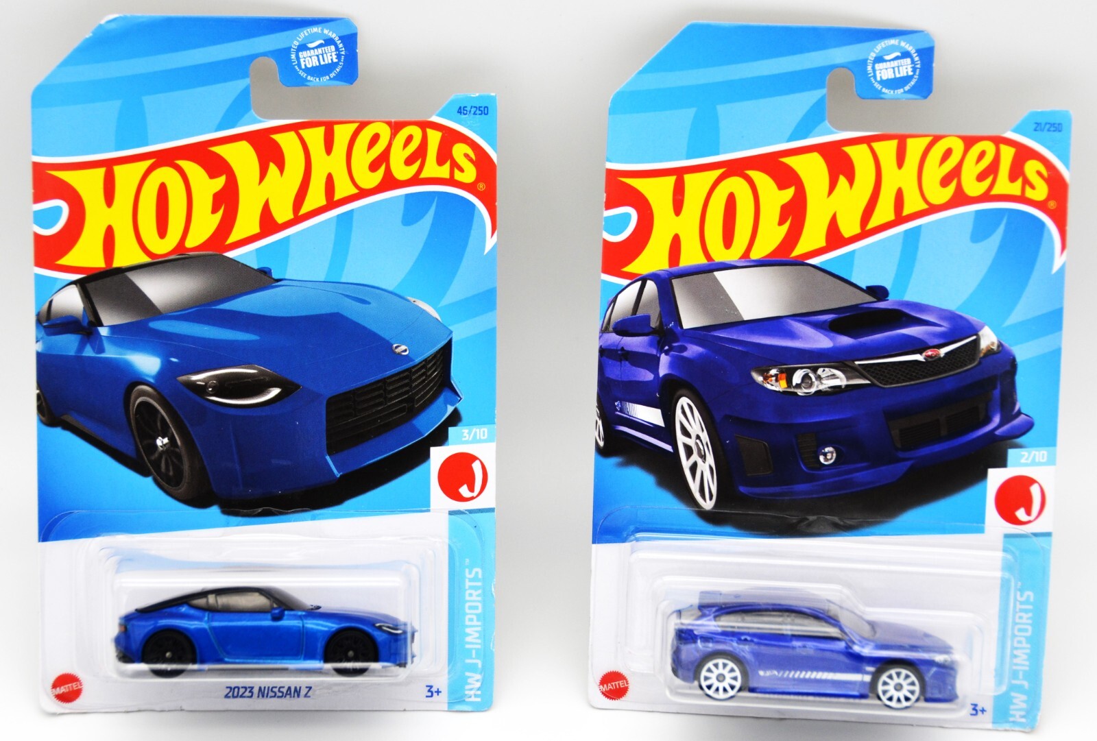 Hot Wheels 2023 Nissan Z And Subaru WRX STI HW J Imports Blue