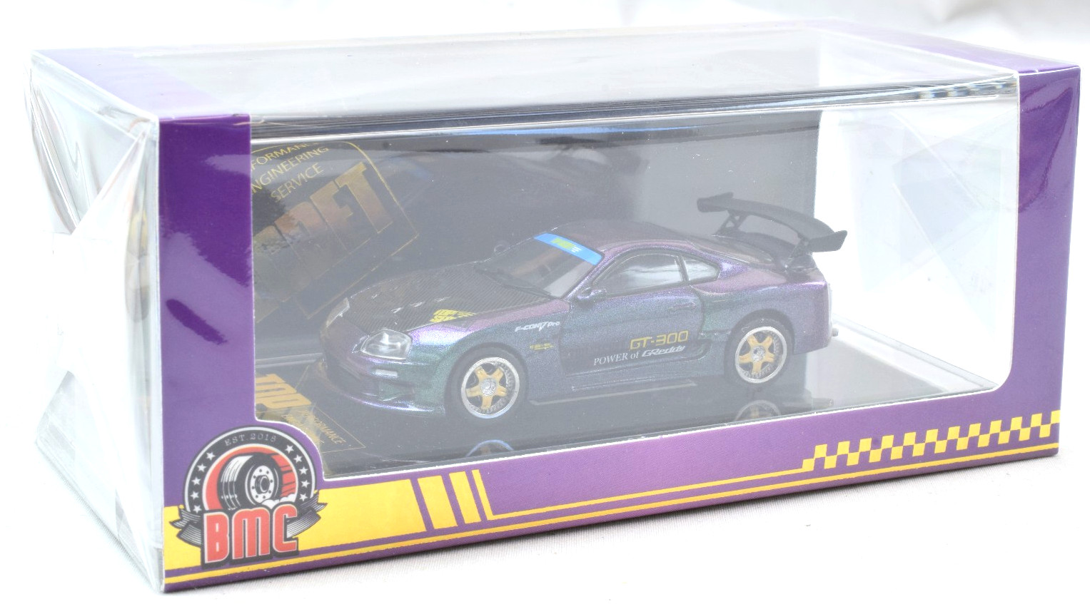 BM Creations X Top Secret Toyota Supra GT-300 – Purple – Australia LE 1:64 Car