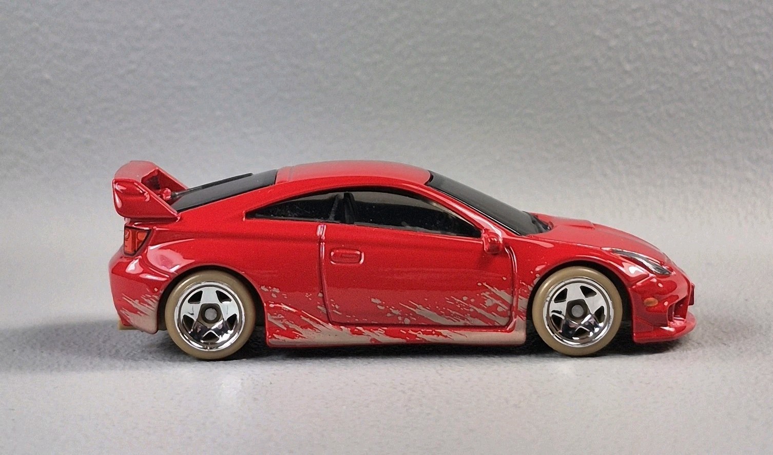 2001 TOYOTA CELICA Diorama Collectible DieCast Model Car 1:64 Red LOOSE