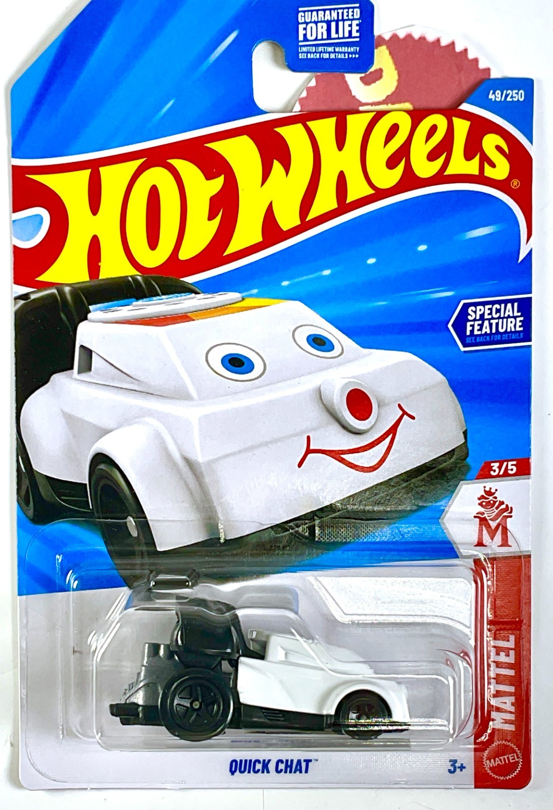 Hot Wheels 2026 Mainline Mattel Series Quick Chat Black & White #48, Combo Ship