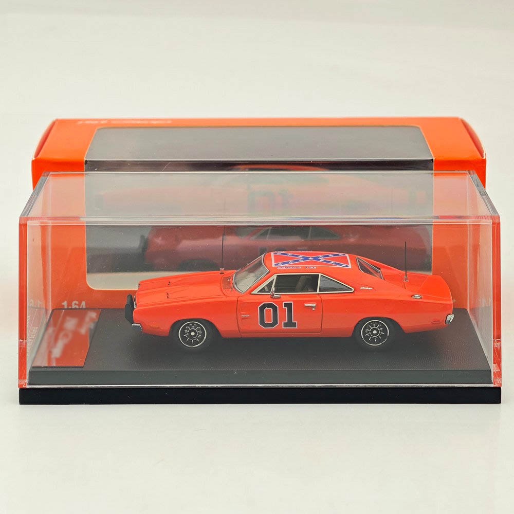 Mini Forge 1:64 1969 Dodge Charger General Lee Red Diecast Metal Car Limited