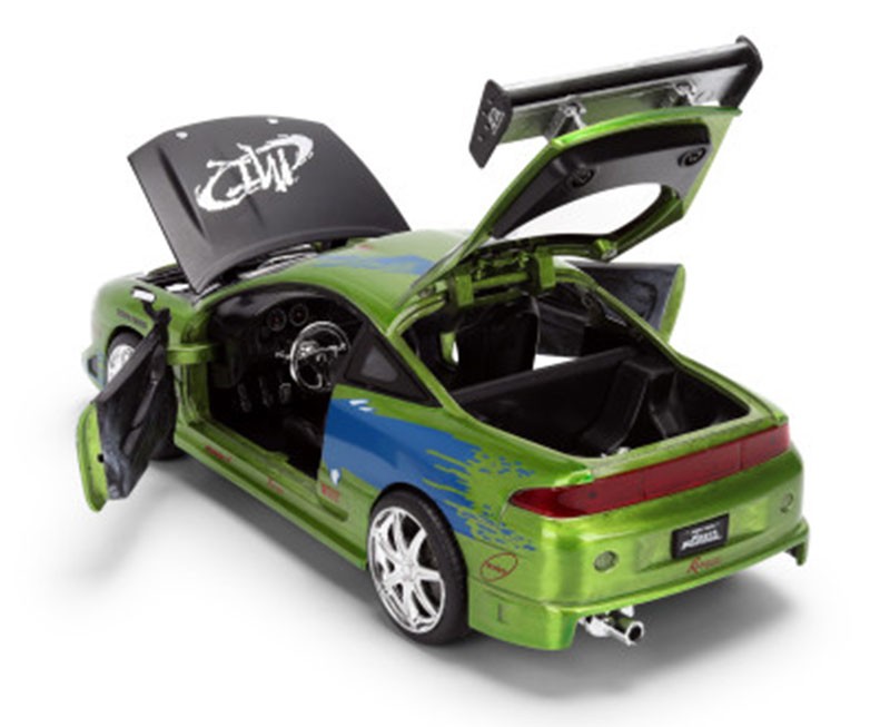Jada Fast & Furious 1:24 1995 Mitsubishi Eclipse Brush Finished Color