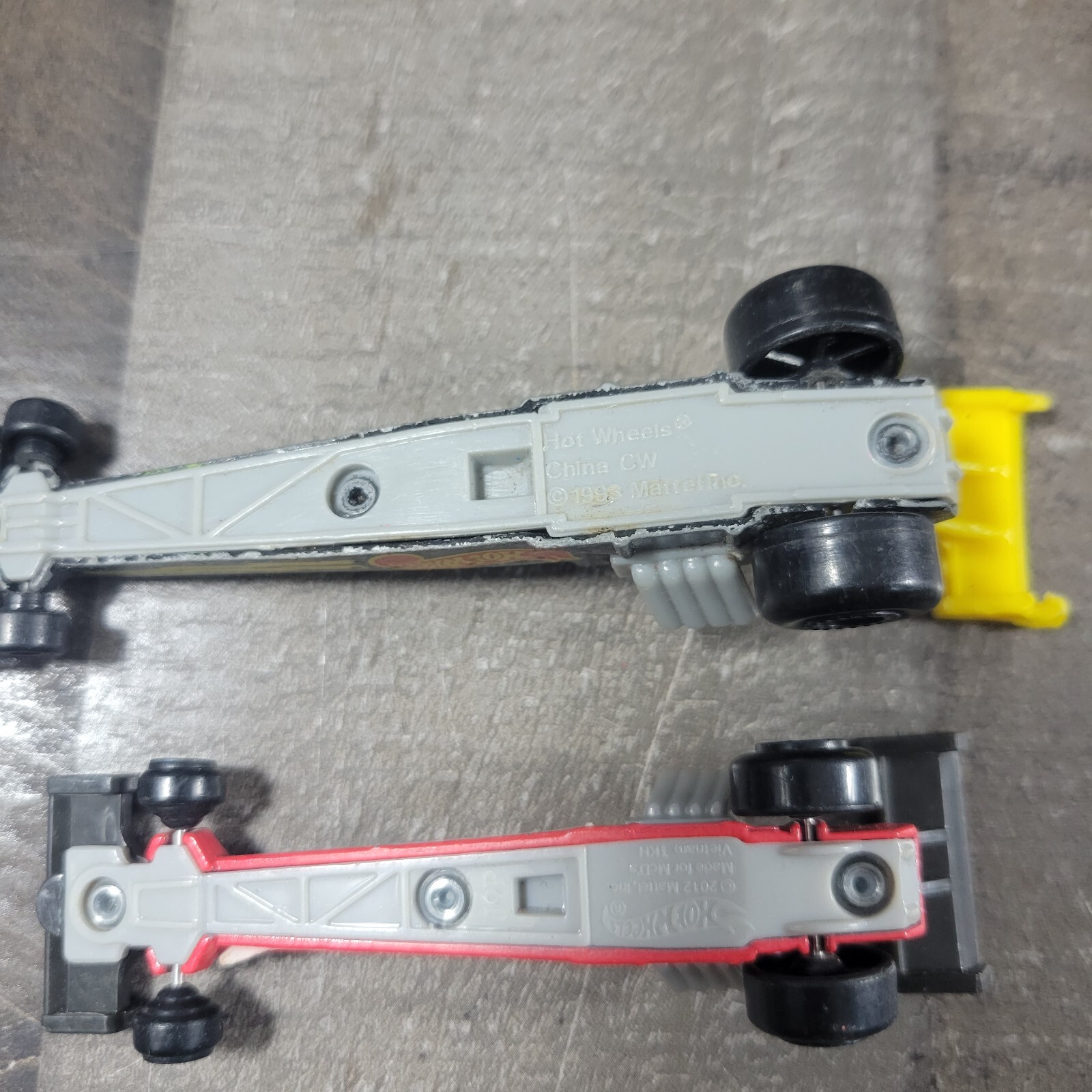 1993 Mattel Hot Wheels Lightning Dragster Drag Racer Lot of 2 -Loose PWC