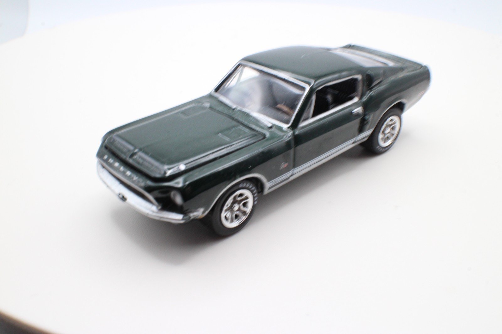 Johnny Lightning 1968 Shelby GT500KR Dark Green Metallic 1:64 Loose Rubber Tires