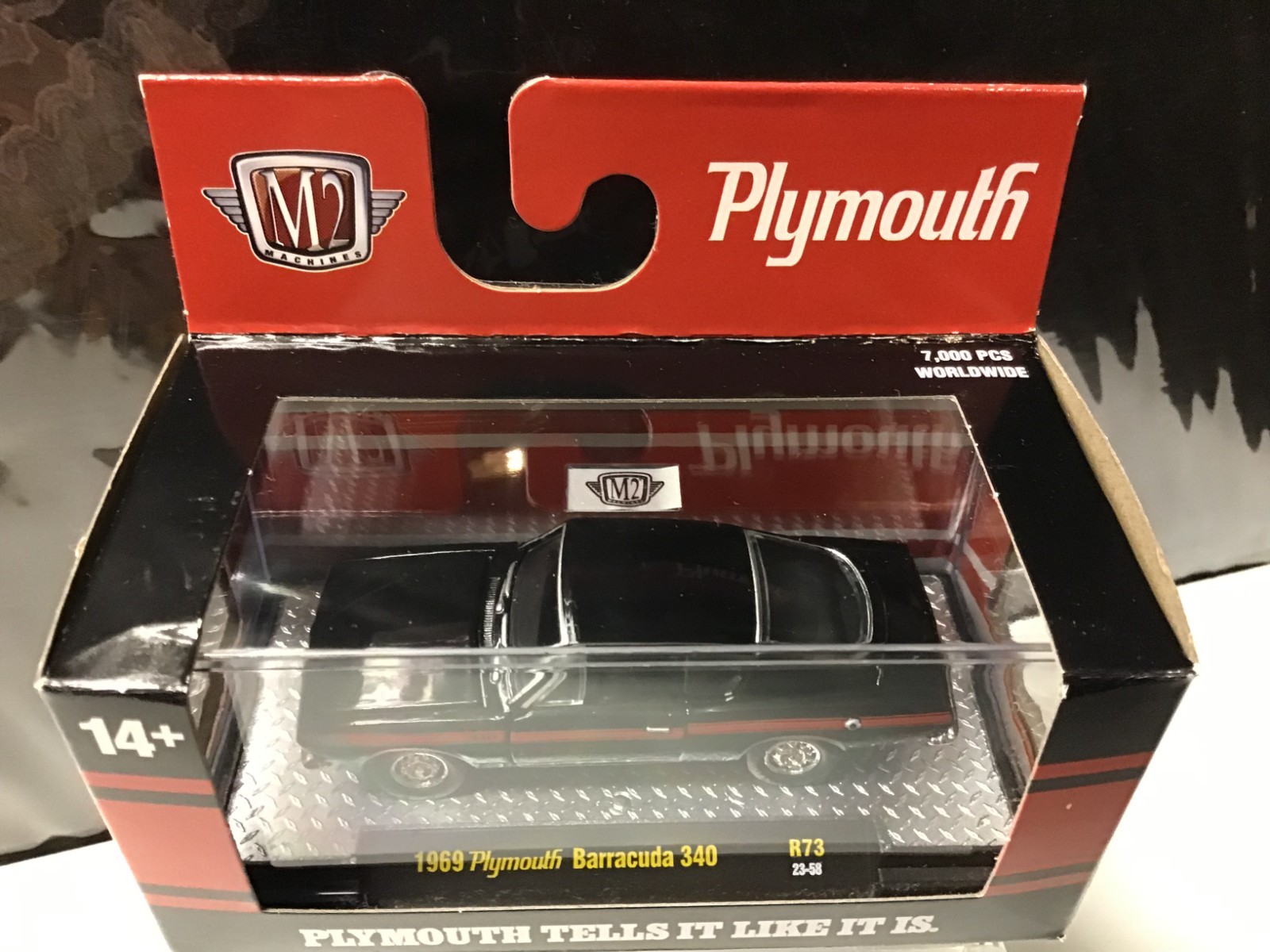 M2 1:64 1969 Plymouth Barracuda 340 1 of 7000 PCS R73 23-58
