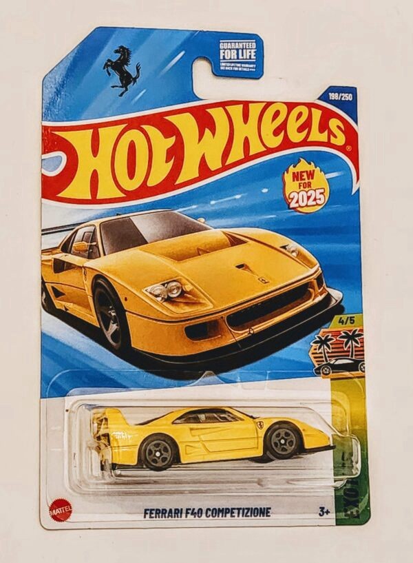 *RARE* Hot Wheels Ferrari F40 Competizione Yellow Exotics 2025 Unopened