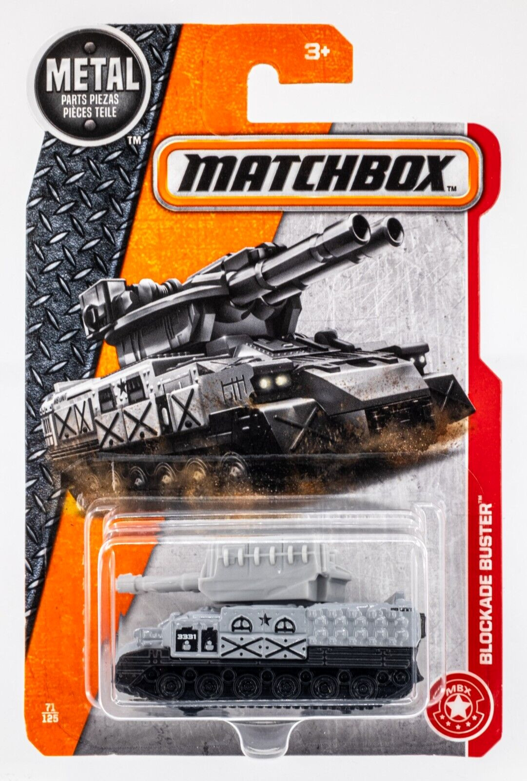 2017 Matchbox #71 Blockade Buster™ GREY | MB UNIT 3331 | FSC