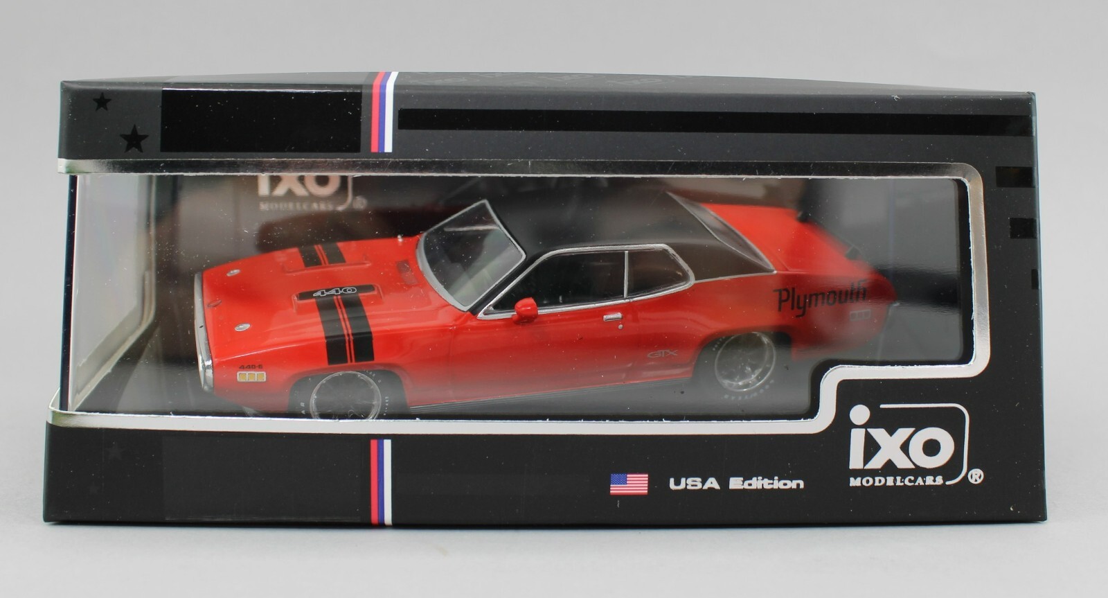 1:43 IXO Models *RED* 1971 Plymouth GTX *DIECAST* NIB!