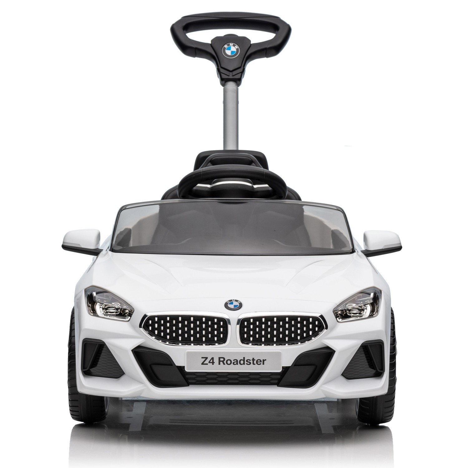 3-in-1 Push Car with Handle , Ride-Ons Toy Push Car for Toddlers 1-6，White