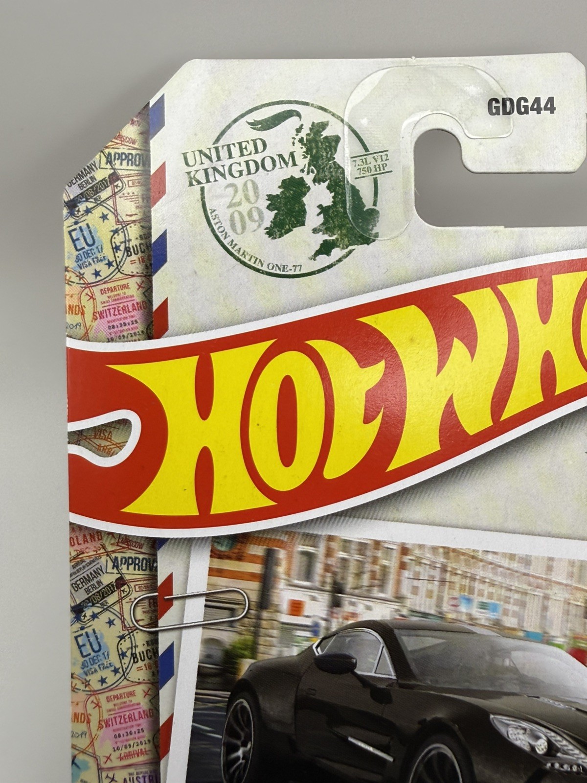 Hot Wheels United Kingdom Aston Martin One-77 1:64 Black Diecast Car