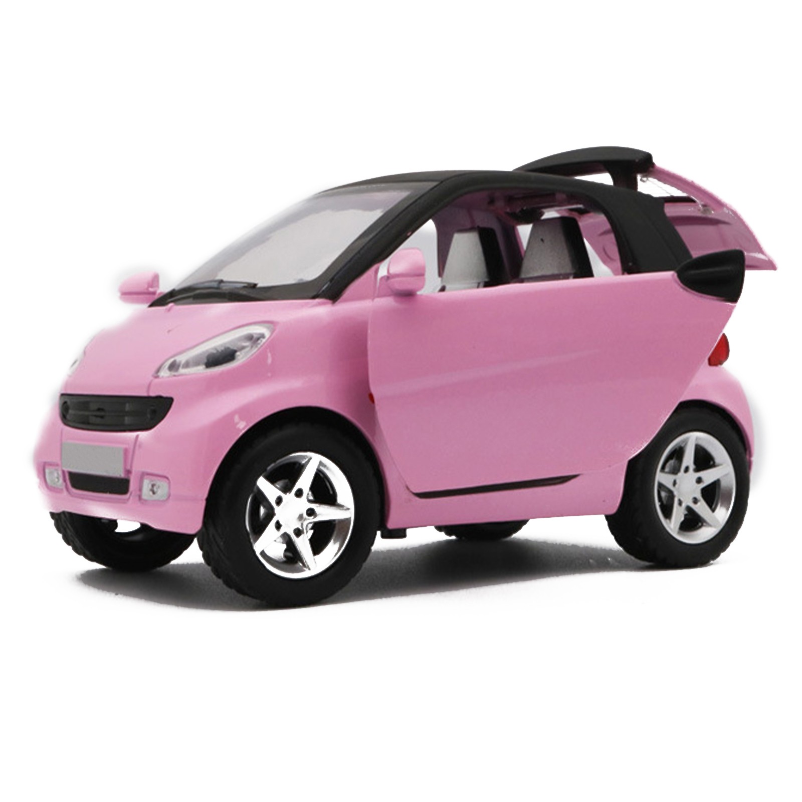 1:32 Model Car Toy Vehicle Kids Gifts With Sound&Light For Smart ForTwo Pink