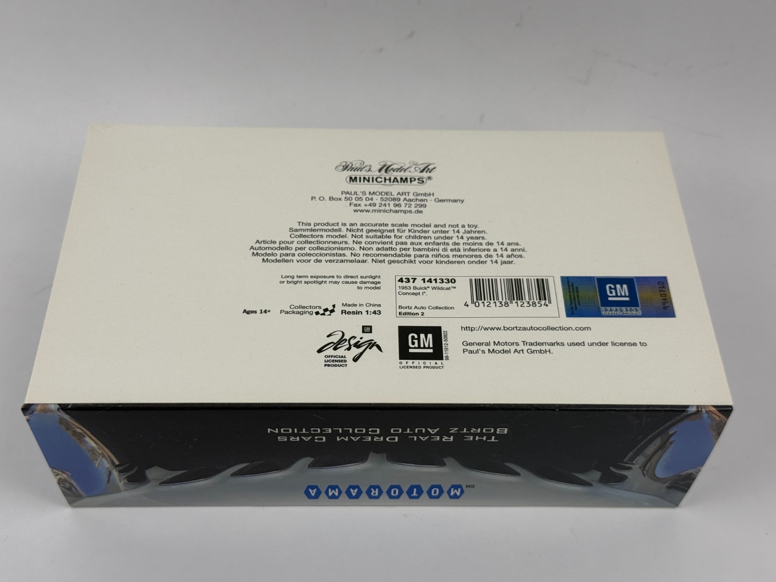 Minichamps 437141330 1/43 1953 Buick Wildcat I Concept Resin Model Car 258/999
