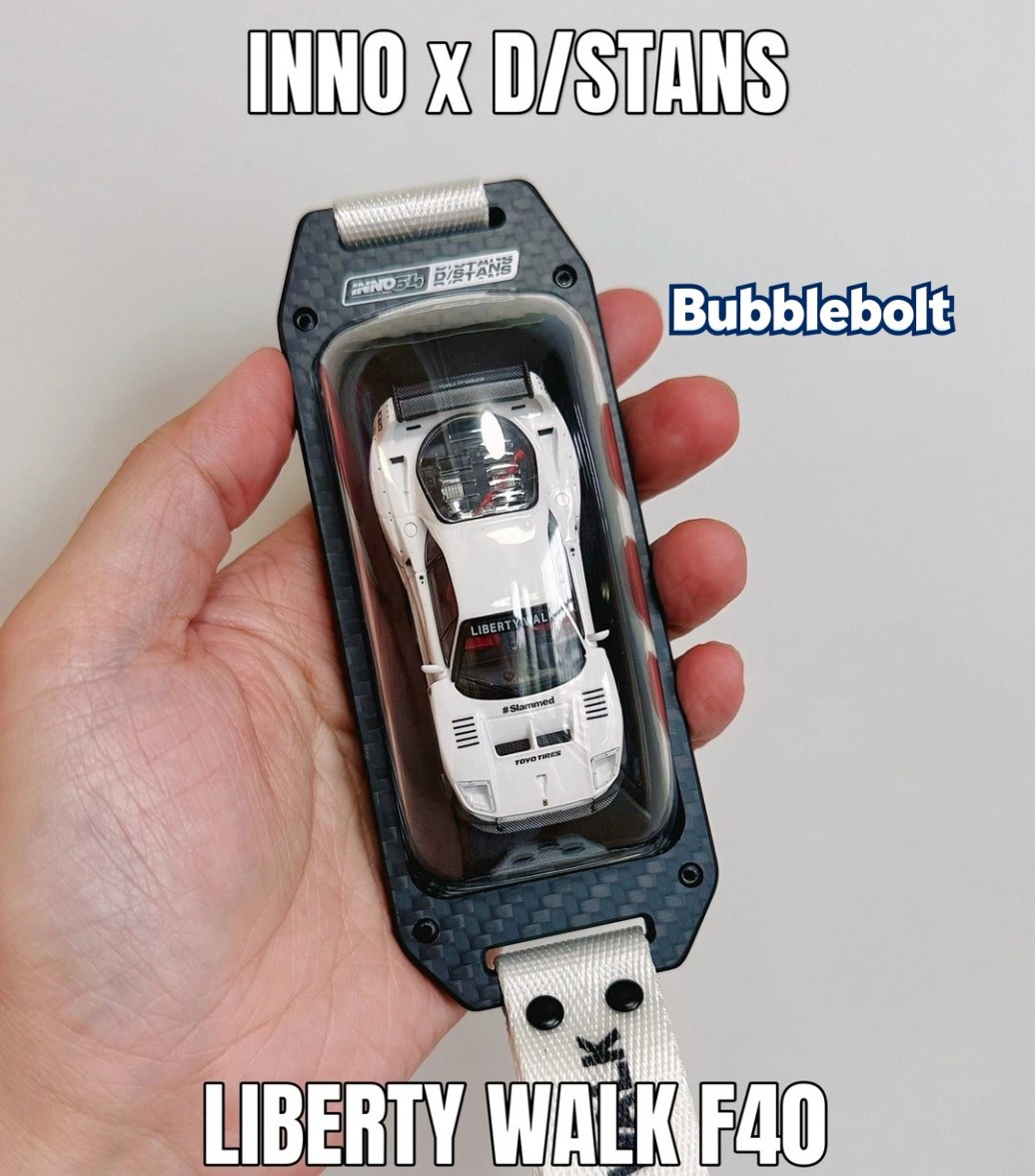INNO64 D/STANS LB F40 White HEC 2026 Limited Wearable Model Car New