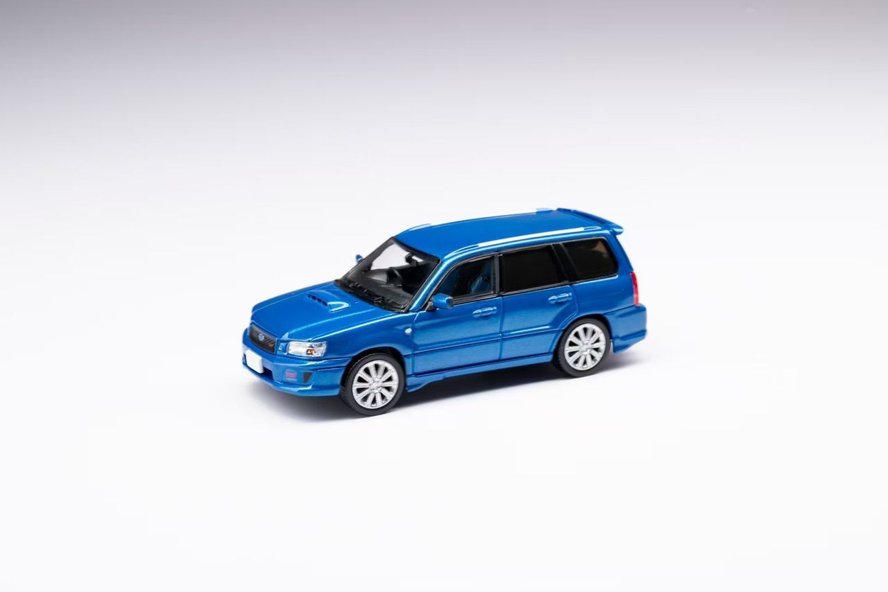 SUBARU FORESTER STI BLUE W/ ACCESSORIES 1/64 DIECAST CAR MODEL BY MODELMODEL MM