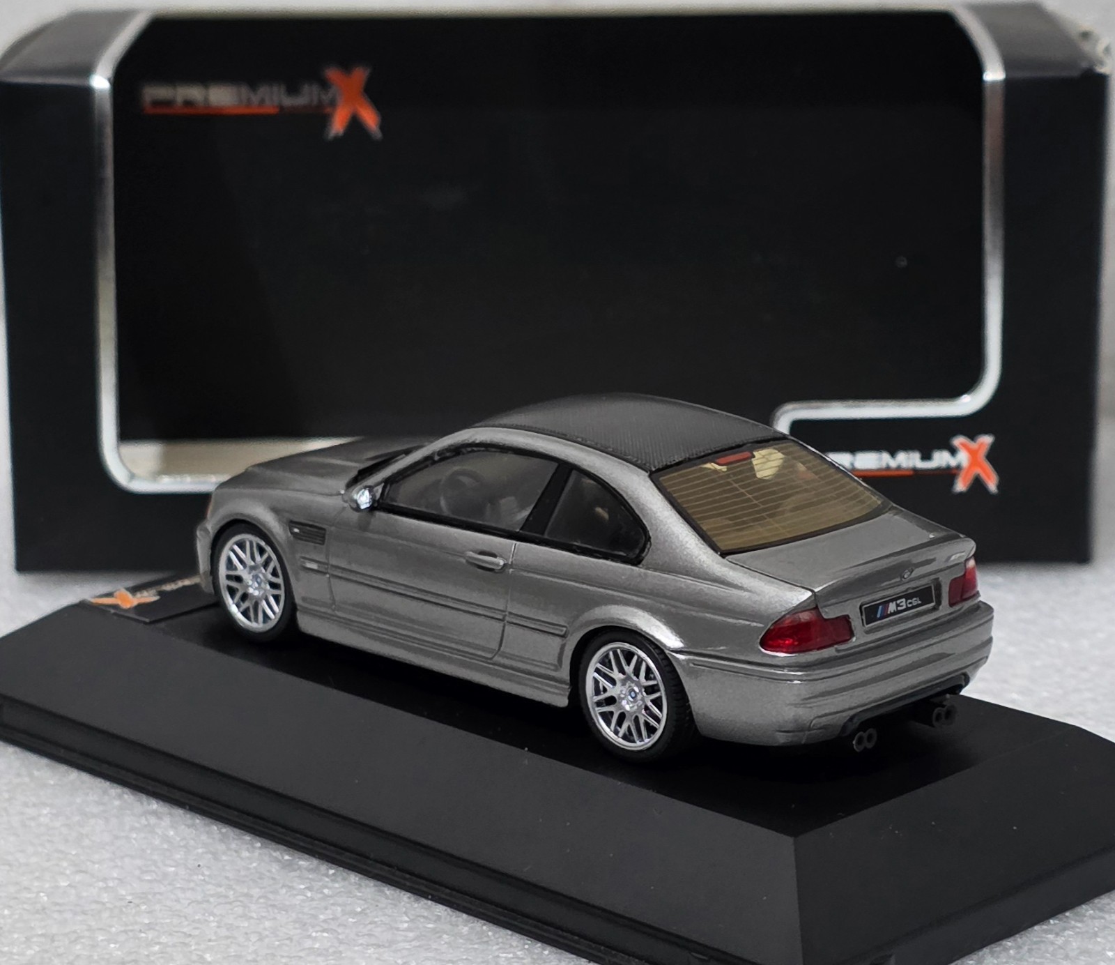 BMW M3 (e46) CSL 2003 Steel Grey Met 1:43 Premium-X IXO PRD0027 EXTREMELY RARE!!
