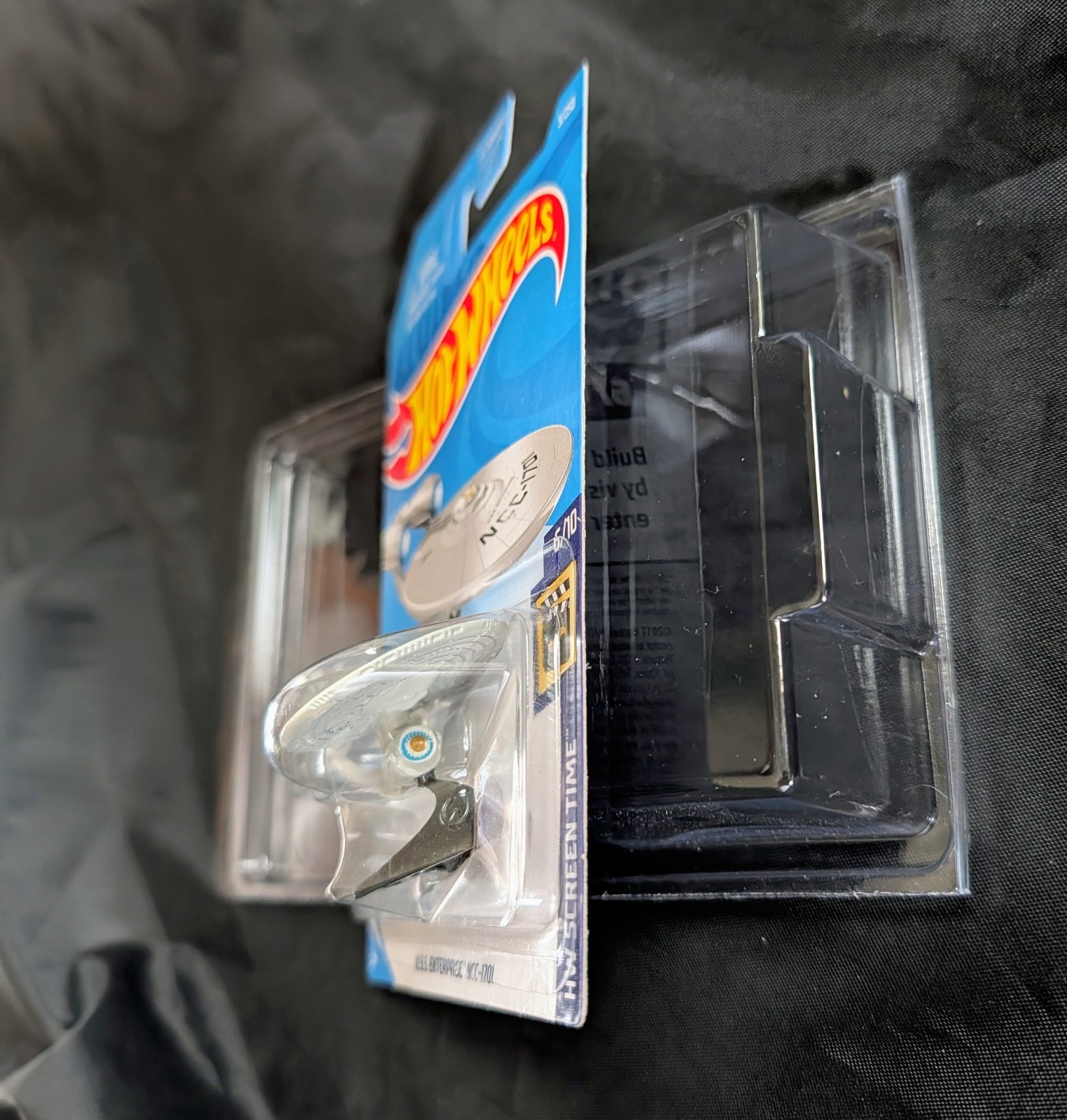 Hot Wheels Star Trek USS Enterprise NCC-1701 White With Stand And Protector Case