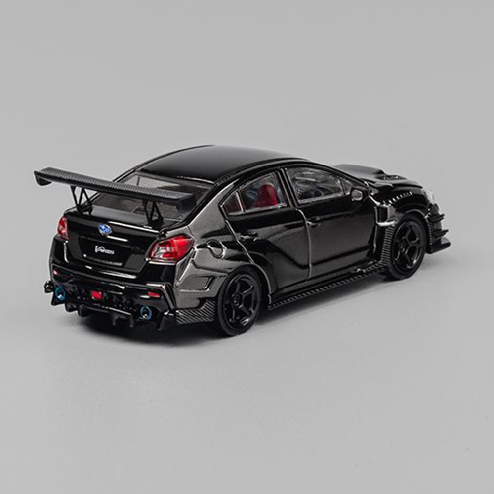 CM Model 1/64 Subaru WRX STi Varis WideBody 1.0 Chome Black Diecast# CM64-STI-06